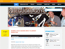 Tablet Screenshot of 2regularguys.com